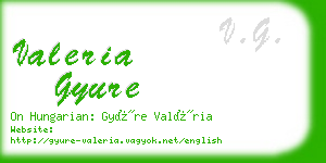 valeria gyure business card