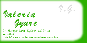 valeria gyure business card